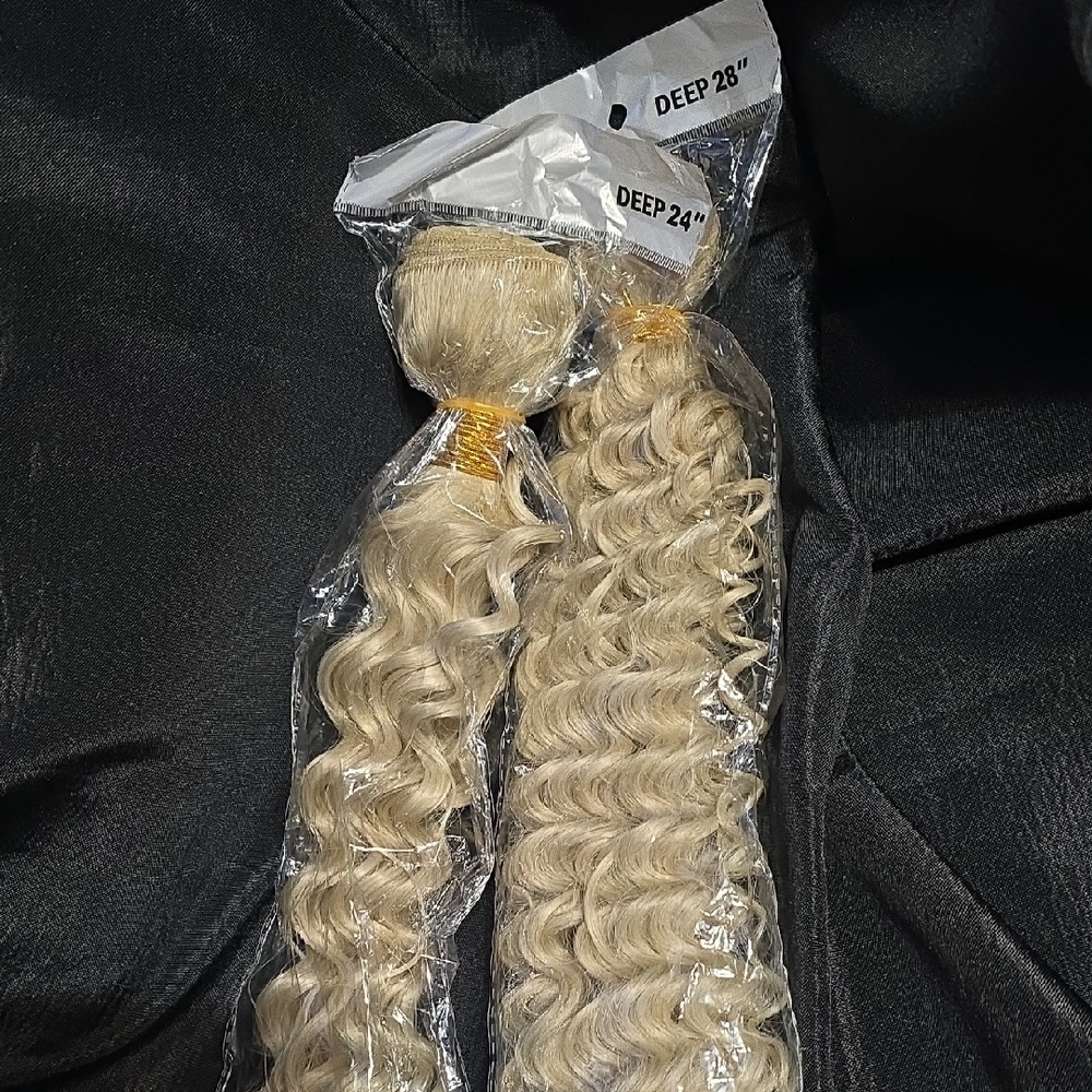 Blonde Deep Wave Hair Extensions